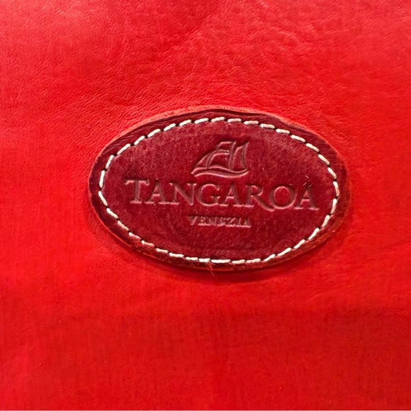 Terrida Tangaroa GUC Red Italian Leather Tote - Picture 3 of 9